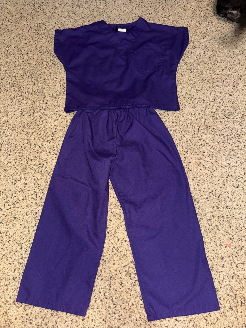 Kids Purple Scrub Set - Comfortable Two-Piece Set